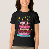 Gelukkig verjaardagsontwerp Tri-Blend shirt (Voorkant)