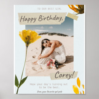 Gelukkig verjaardagsposter poster