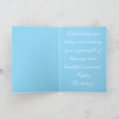 Gelukkig verjaardagswenskaart notitiekaartje (Binnen)