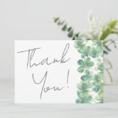 Gelukkig Verliefd Bruidsfeest St. Patrick's Day Bedankkaart (Staand voorkant)