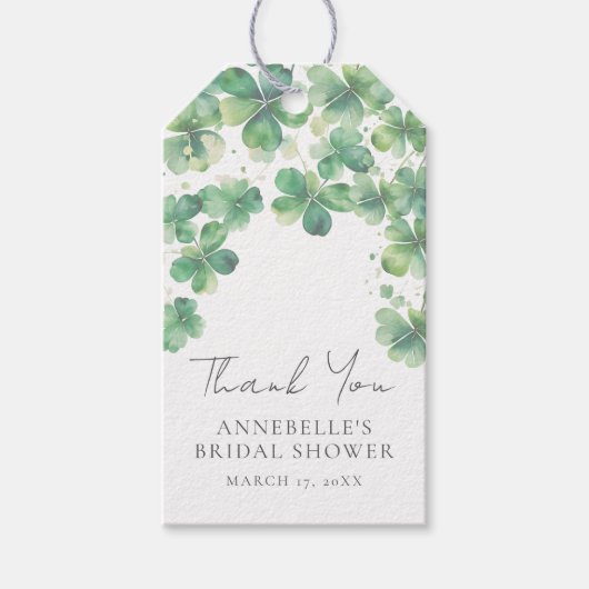 Gelukkig Verliefd Bruidsfeestje St. Patrick's Day Cadeaulabel (Voorkant)