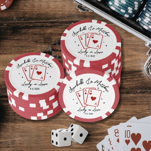Gelukkig Verliefd Bruiloft Poker Chips