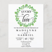 Gelukkig Verliefd Bruiloft St. Patrick's Day Budge (Voorkant)