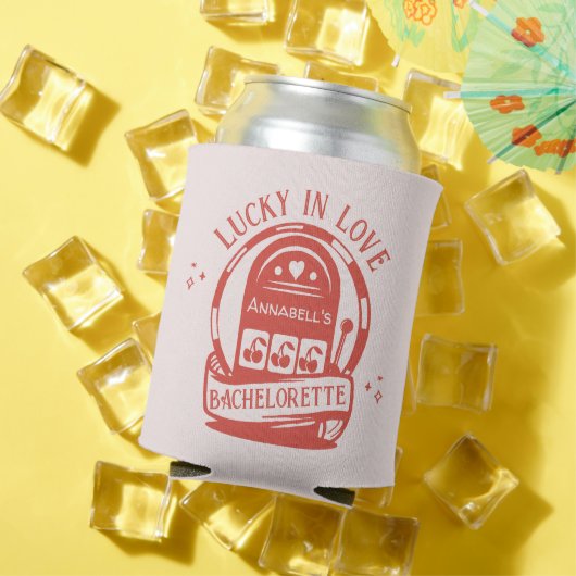 Gelukkig Verliefd Casino Handgetekende Vegas Meisj Blikjeskoeler (Insitu Zomer)