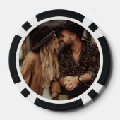 Gelukkig Verliefd Foto Bruiloft Poker Chips (Achterkant)