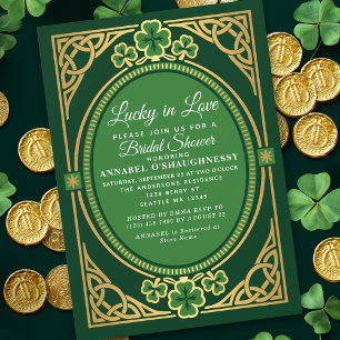 Gelukkig Verliefd Keltische St. Patrick's Bruidsfe Kaart