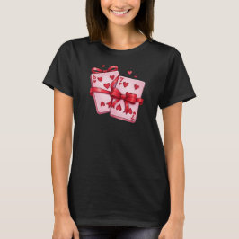 Gelukkig Verliefd: Oude Versie 6 & 7 Harten T-shirt