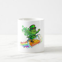 Gelukkig Verliefd Psychedelische Leprechaun Rit