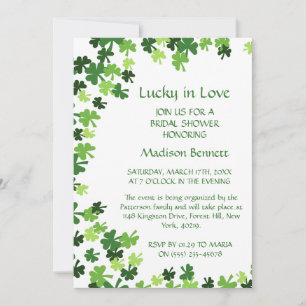 Gelukkig Verliefd St. Patrick's Day BABYShower KAA Feestdagenkaart