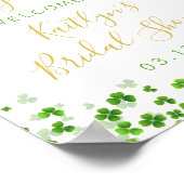 Gelukkig Verliefd St. Patrick's Day Bruidsborrel Poster (Hoek)