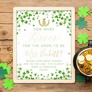 Gelukkig Verliefd St. Patrick's Day Bruidsborrel S Folie Afdrukken