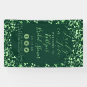 Gelukkig Verliefd St. Patrick's Day Bruidsbruiloft Spandoek (Horizontaal)