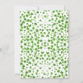 Gelukkig Verliefd St. Patrick's Day Bruidsfeest Bedankkaart (Achterkant)