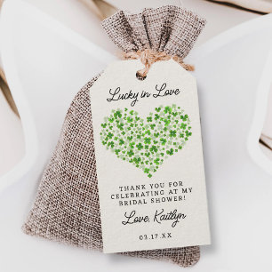 Gelukkig Verliefd St. Patrick's Day Bruidsfeest Cadeaulabel