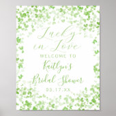 Gelukkig Verliefd St. Patrick's Day Bruidsfeest Poster (Voorkant)