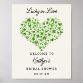 Gelukkig Verliefd St. Patrick's Day Bruidsfeest Poster (Voorkant)