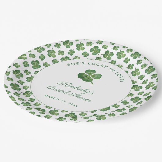 Gelukkig Verliefd St. Patrick's Day Bruidsmeisjesf Papieren Bordje (Gekanteld)