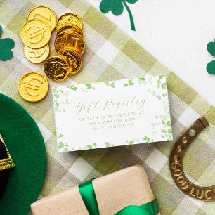 Gelukkig Verliefd St. Patrick's Day Bruidsuitnodig Informatiekaartje