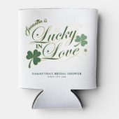 Gelukkig Verliefd St. Patrick's Moderne Bruidsdouc Blikjeskoeler (Voorkant)