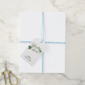 Gelukkig Verliefd St. Patrick's Moderne Bruidsdouc Cadeaulabel (Met Touw)