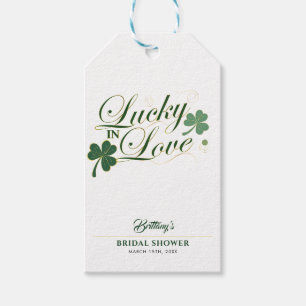 Gelukkig Verliefd St. Patrick's Moderne Bruidsdouc Cadeaulabel