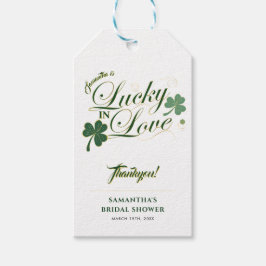 Gelukkig Verliefd St. Patrick's Moderne Bruidsdouc Cadeaulabel