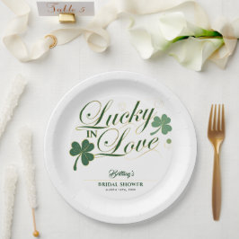 Gelukkig Verliefd St. Patrick's Moderne Bruidsuitn Papieren Bordje