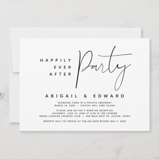 Gelukkig Verliefd Trouwfeest Op De Vlucht Kaart (Voorkant)