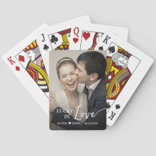 "Gelukkig Verliefd" trouwgunst Persoonlijk Pokerkaarten