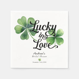 Gelukkig Verliefd | Waterverf Bruiloft  Servet