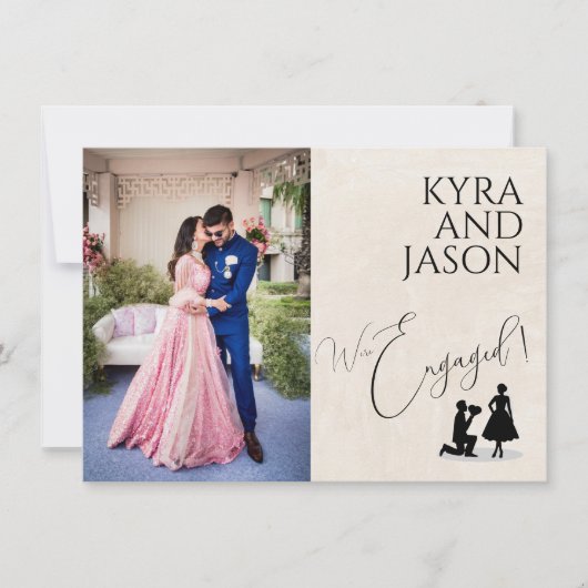 Gelukkig Verloving Aankondiging (Voorkant)