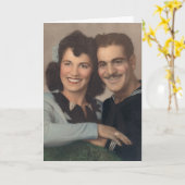 Gelukkig Verloving Kaart (Gele Bloem)