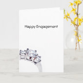 Gelukkig Verloving Kaart (Gele Bloem)