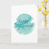 Gelukkig Verloving Kaart (Gele Bloem)