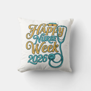 Gelukkig Verpleegstersweek 2026 Stethoscoop Shirt  Kussen