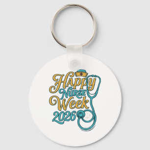 Gelukkig verpleegstersweek 2026 Stethoscoop shirt  Sleutelhanger