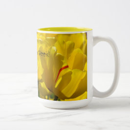 Gelukkig Verpleegstersweek! Mok cadeaus Gele Tulp 