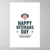 Gelukkig veteranendag poster (Voorkant)