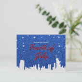 Gelukkig Vier Juli Glitter Briefkaart (Staand voorkant)