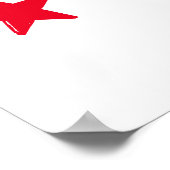 Gelukkig vierde juli, gouden, rode witte blauwe st poster (Hoek)