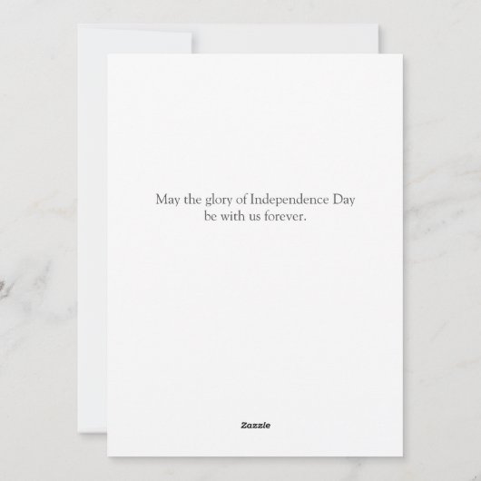 Gelukkig vierde juli Onafhankelijkheidsdag Amerika Feestdagenkaart (Achterkant)