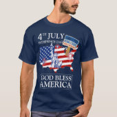 Gelukkig vierde juli Onafhankelijkheidsdag Amerika T-shirt (Voorkant)