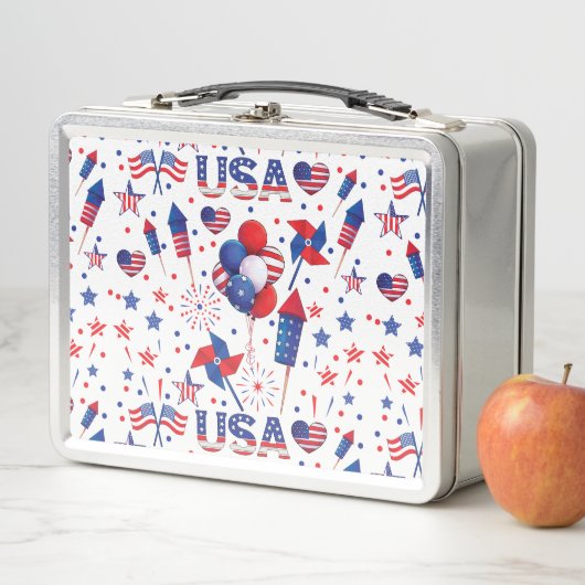 Gelukkig vierde juli Red Blue Cute Party (In situ)