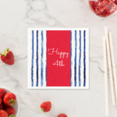 Gelukkig vierde papier servet (Insitu)