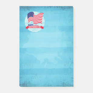 Gelukkig vierde van juli Amerikaanse vlag Illustra Post-it® Notes