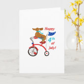 Gelukkig Vierde van Juli Kaart (Gele Bloem)