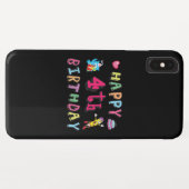 Gelukkig vierde verjaardag. 4 jaar per dag. Case-Mate iPhone case (Achterkant (horizontaal))