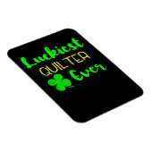 Gelukkig vierkant ooit patricks Day Irish Quilling Magneet (Rechterzijde)