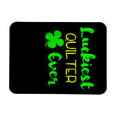 Gelukkig vierkant ooit patricks Day Irish Quilling Magneet (Horizontaal)