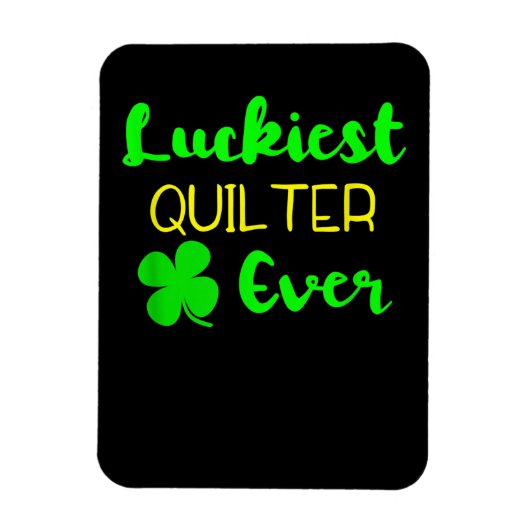 Gelukkig vierkant ooit patricks Day Irish Quilling Magneet (Verticaal)